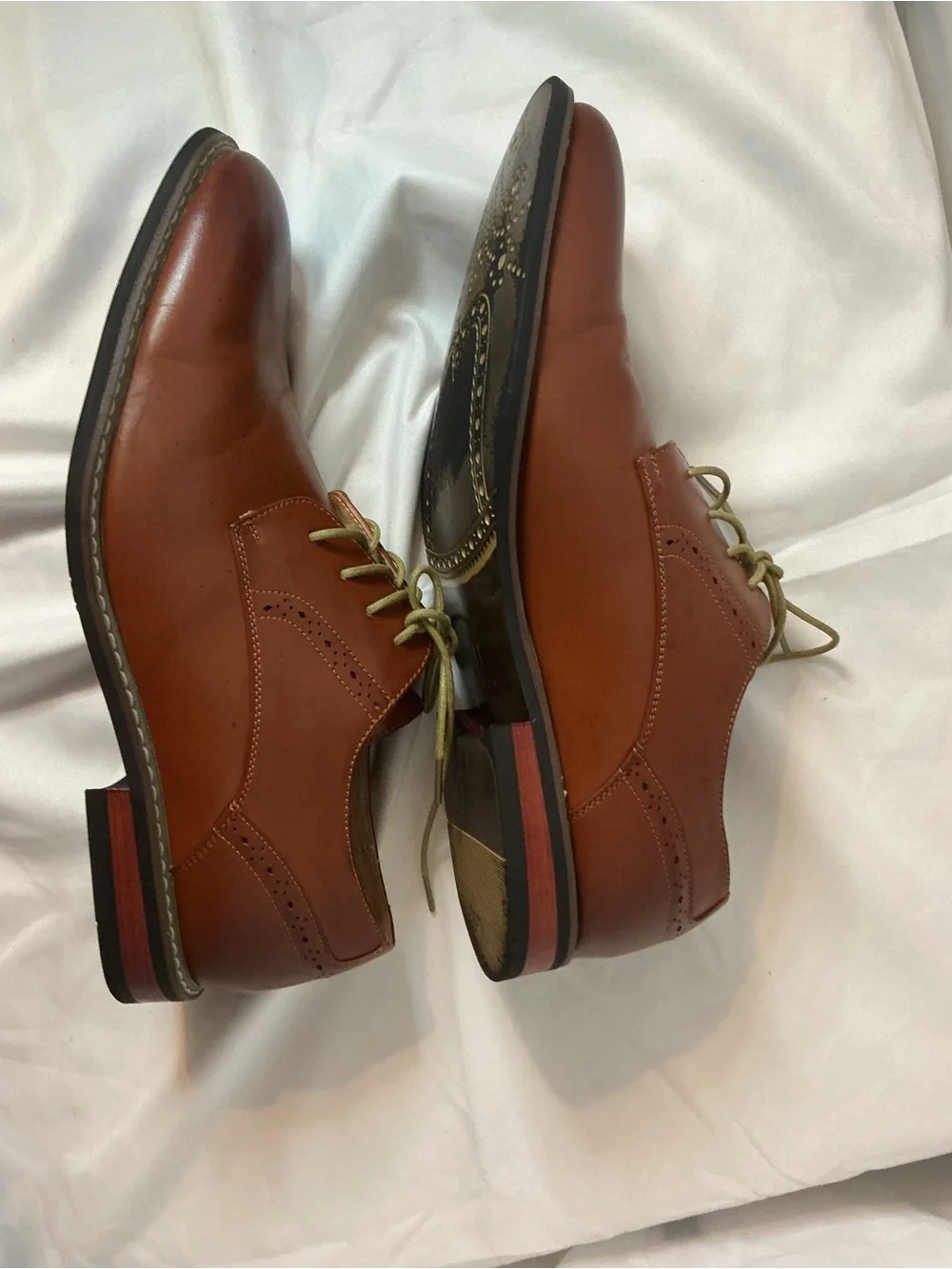 Bruno Marc PRINCE-16 Brown Oxford Derby Dress Shoes Men’s Size 11